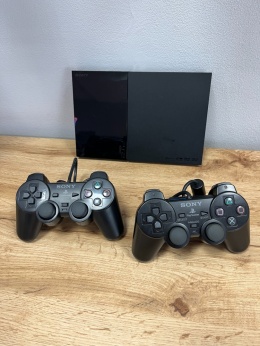 Konsola PlayStation 2 Slim + 2 Pady PS2 DualShock 2 Używane