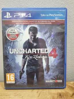 Gra Uncharted 4: Kres Złodzieja Playstation 4 PS4 Używana
