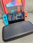 Konsola Nintendo Switch OLED Niebiesko Czerwona + Pokrowiec Używana