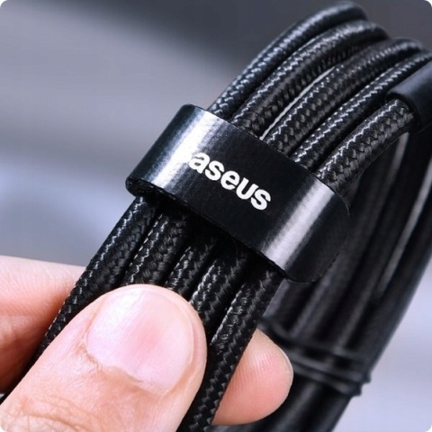 Baseus kabel Cafule PD USB-C - USB-C 2,0 m 5A czerwono-czarny 100W