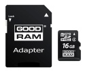 GOODRAM karta pamięci microSD 16GB 100MB/s class 10 UHS I z adapterem SD