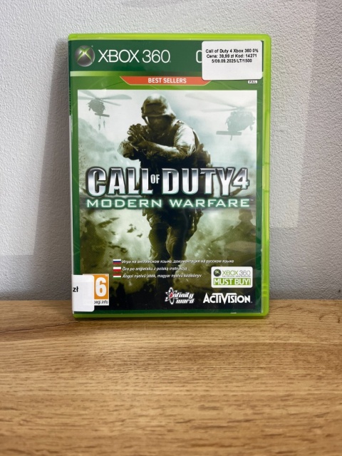 Gra CoD Call of Duty 4: Modern Warfare Xbox 360 Używana Gra CoD Call of Duty 4: Modern Warfare Xbox 360 Używana