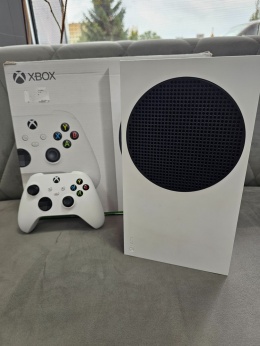 Konsola Microsoft Xbox Series S 512 GB Biała + Oryginalny Pad Xbox Series Biały Używana
