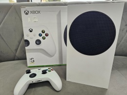 Konsola Microsoft Xbox Series S 512 GB Biała + Oryginalny Pad Xbox Series Biały Używana