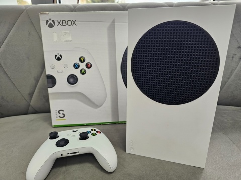 Konsola Microsoft Xbox Series S 512 GB Biała + Oryginalny Pad Xbox Series Biały Używana