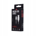 Maxlife kabel USB - microUSB 1,0 m 3A biały